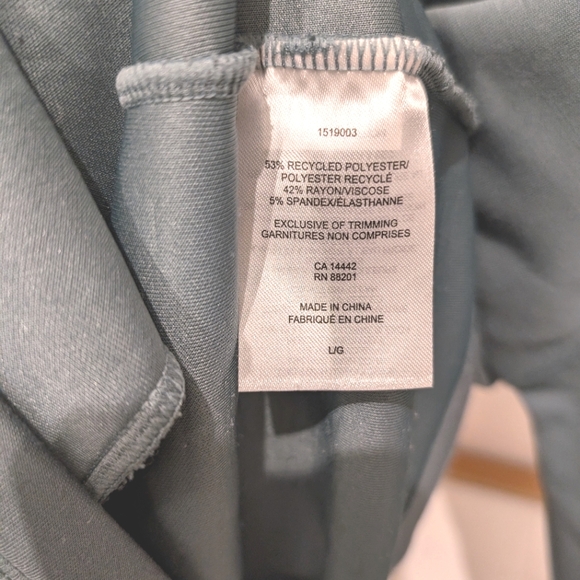 Mondetta Gray Long Sleeve Top | Size L | Soft & Cozy Everyday Shirt - Picture 8 of 9